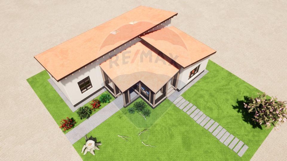 Teren Sacele- zona Kaufland, 500mp, cu proiect, AC, fundatie 150mp