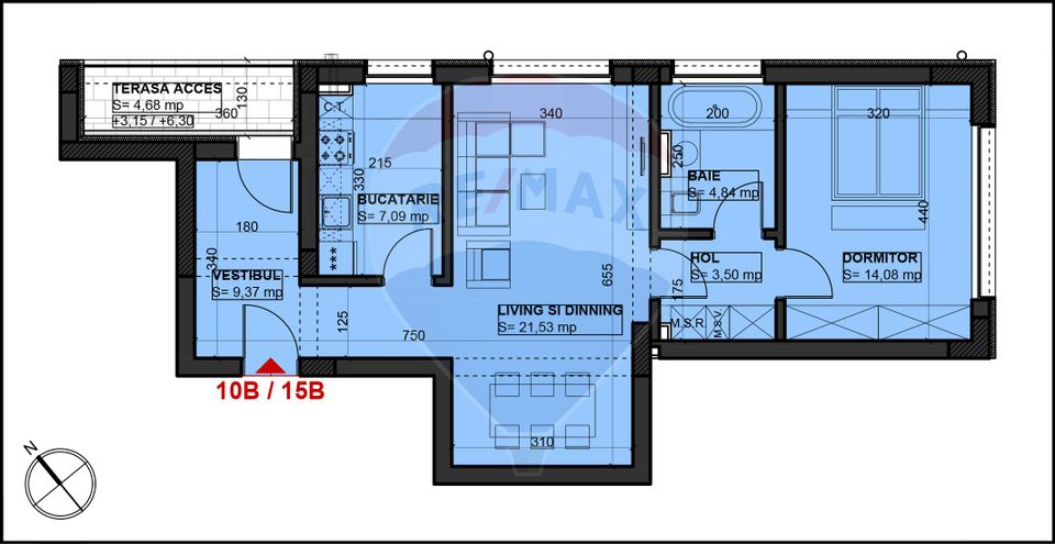 Apartament 2 camere de vanzare în Bucurestii Noi - Finisaje Premium