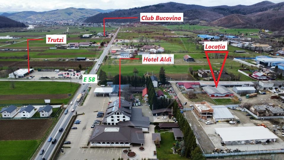 Hală industrială cu birouri si teren Gura Humorului