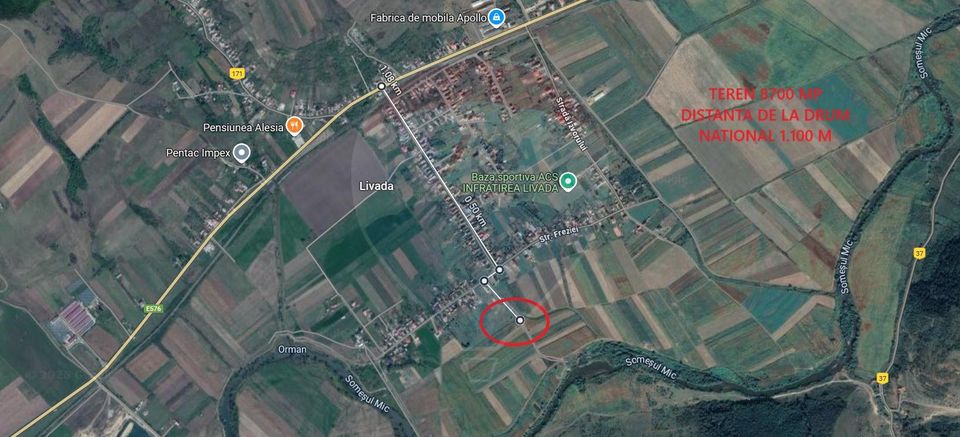 Land 8,700sqm Livada (Iclod) / Strada Apei