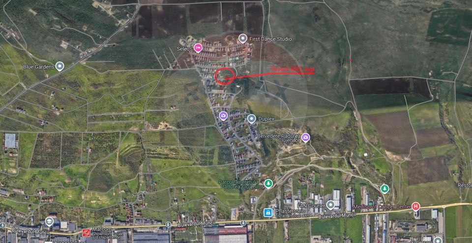 Land 641sqm Cluj-Napoca / Strada Sanzienelor