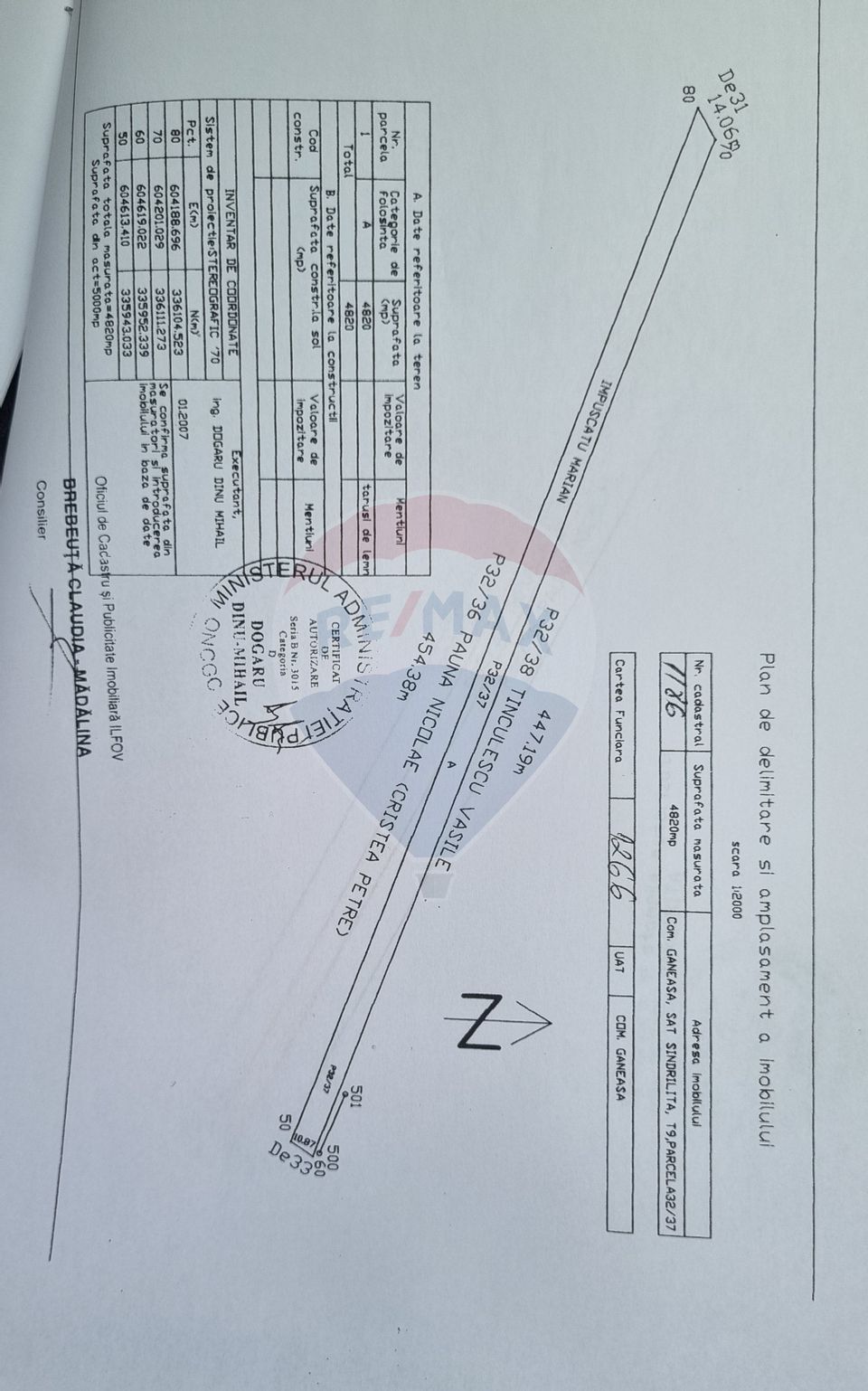 Teren-5000mp DN Ganeasa,sat Sindrilita,T9/Parcela 32/37