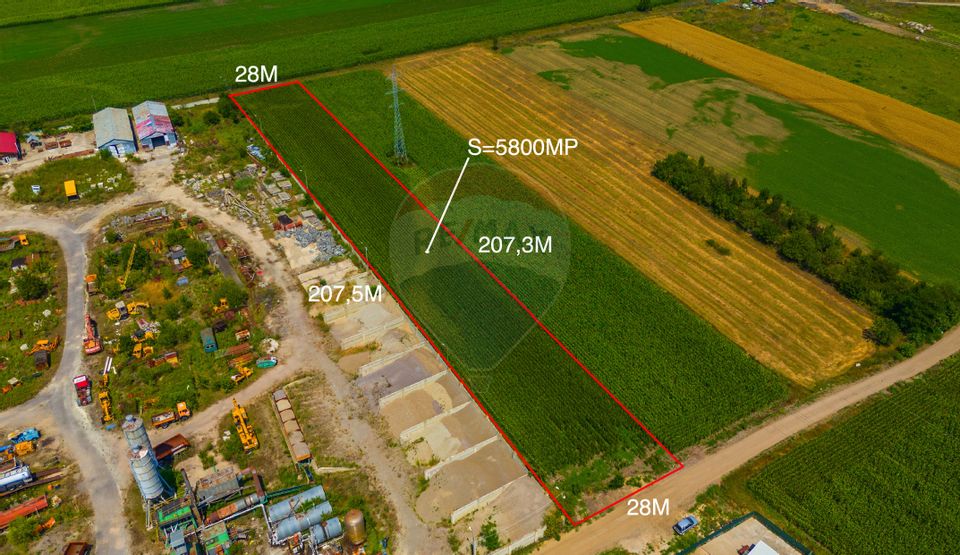 Teren 5,800mp Brașov /Calea Feldioarei/ Investiție industrială