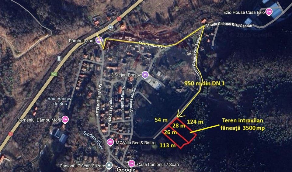 Land 3,500sqm Sacele / Strada colonel Kiss Sandor