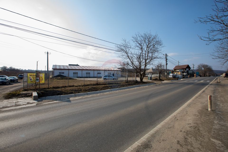 Hală 1.000 mp + curte 3.200 mp + CASĂ 160 mp BONUS | Acces TIR | Bacău