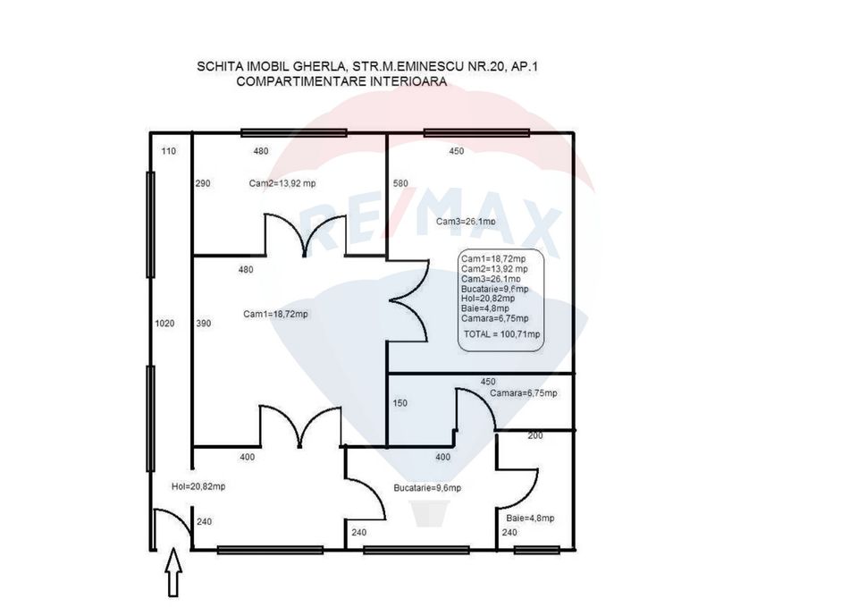 Casă de vanzare 3 camere Gherla