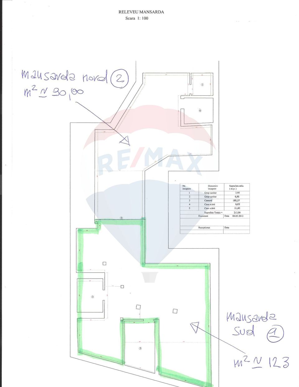 Casă D+P+E+M | 816 mp utili, 5 locuri parcare, Regina Maria