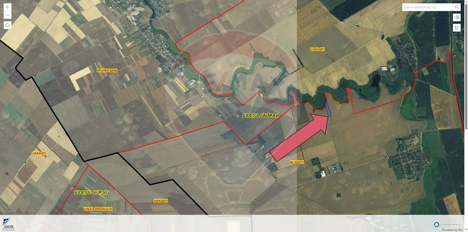 Teren 23,839mp Budesti / Nord-Vest + opțiune comasare