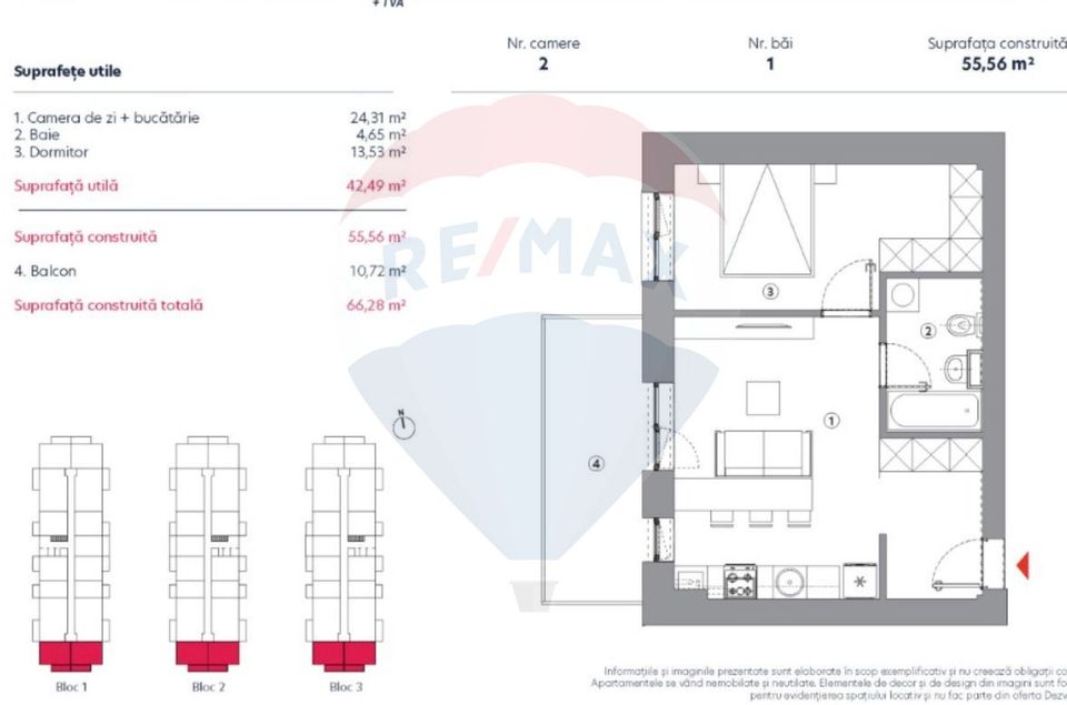 3 room Apartment for sale, Theodor Pallady area