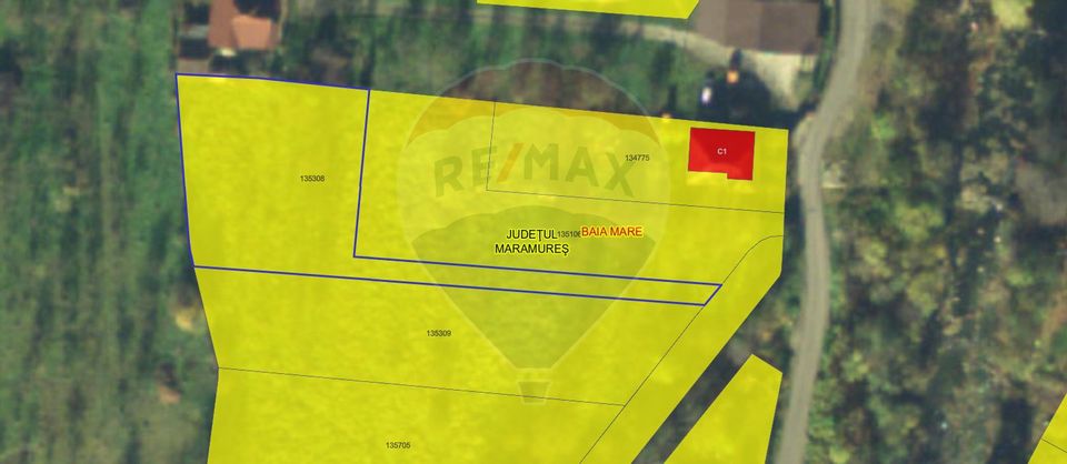 Teren intravilan 1,438mp Baia Mare / Strada Arinului Ferneziu