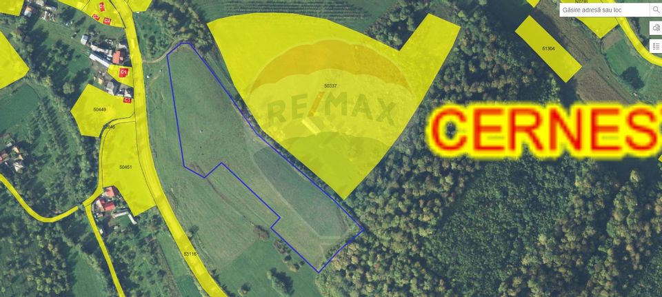 Land 21,500sqm Cernesti / DJ Principala