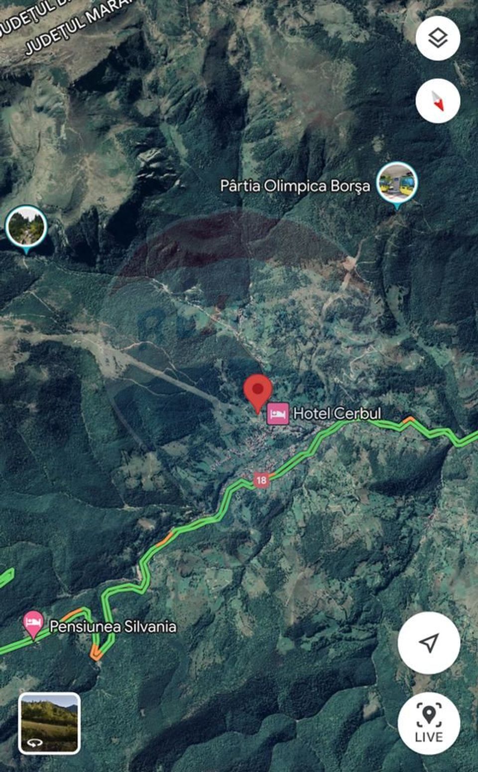 BORSA jud MARAMURES TEREN INTRAVILAN pentru CABANA