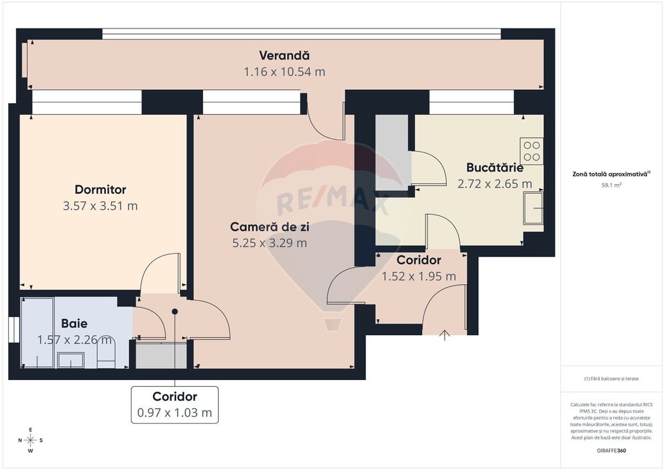 Apartament 2 camerede vânzare în zona Dristor