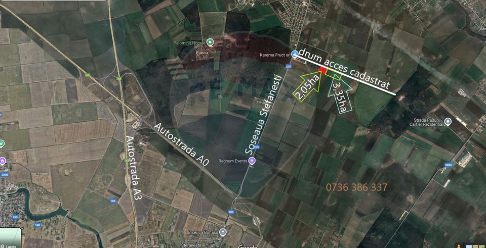 Land 54,091sqm Afumati / Soseaua Stefanesti