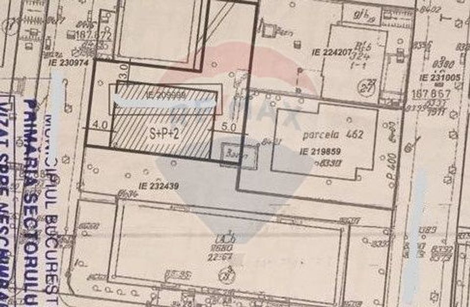 Teren pentru dezvoltare imobil nou  P+2+M in zona Floreasca