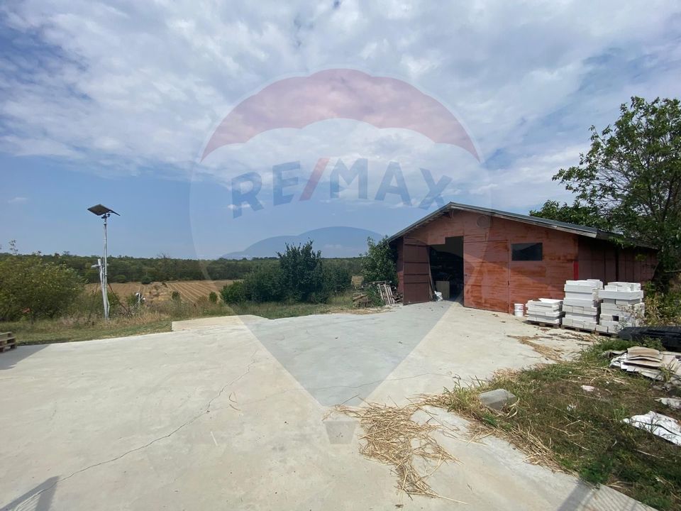 Teren cu hală, Bucsani, Crevedia / DN 61 (A1, A0) 40 Km de București