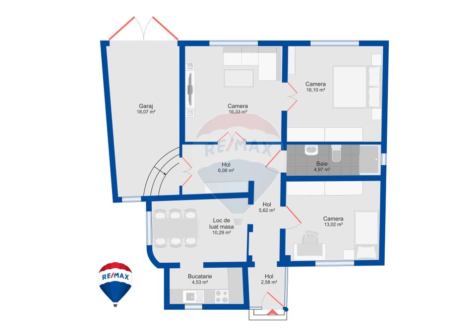 4 room House / Villa for sale, Central area