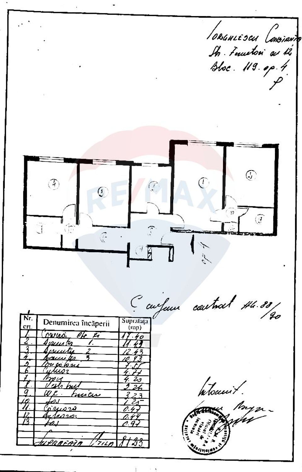 Apartament cu 4 camere de vânzare în zona Rahova