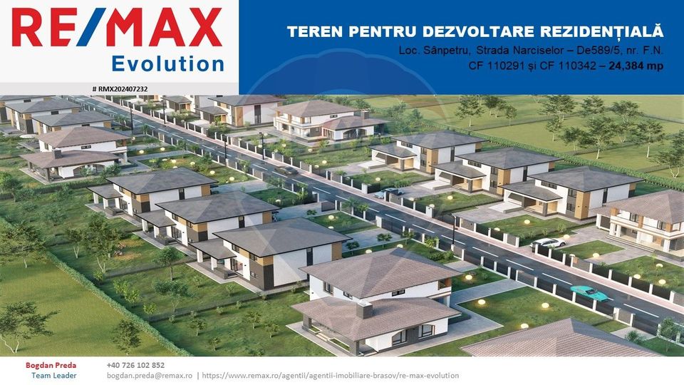 Land 24,348sqm Sanpetru / Strada Narciselor