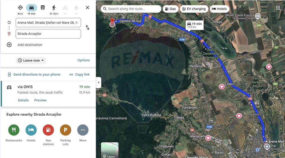 De vanzare teren intravilan 8,000 mp Garlenii de Sus / Bacau