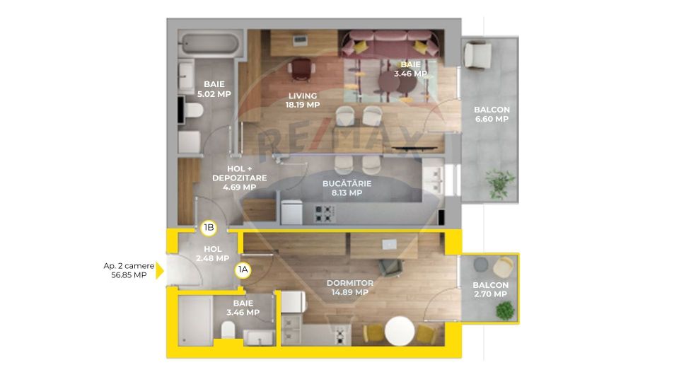 Apartament 2 camere Maurer Avantgarden 3 – Faza V - Comision 0%