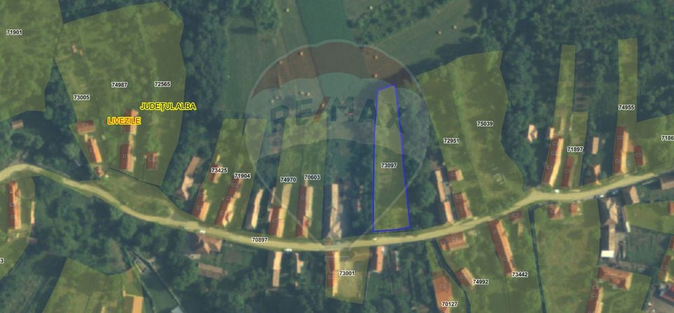 Teren intravilan 1.271 mp – Izvoarele, jud. Alba