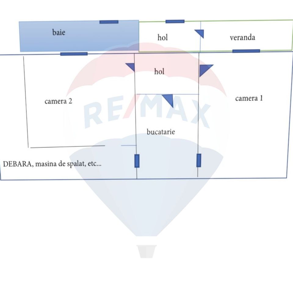 Apartament CENTRAL-NTT Data, Str. Ploiești, 65 mp, acces curte.