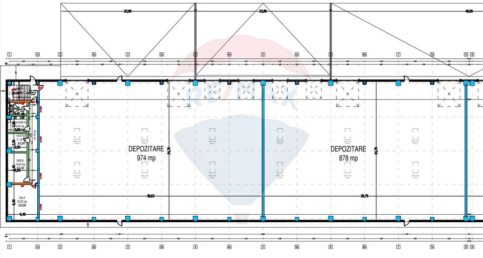 Spațiu industrial de 875mp de închiriat în zona Exterior Vest