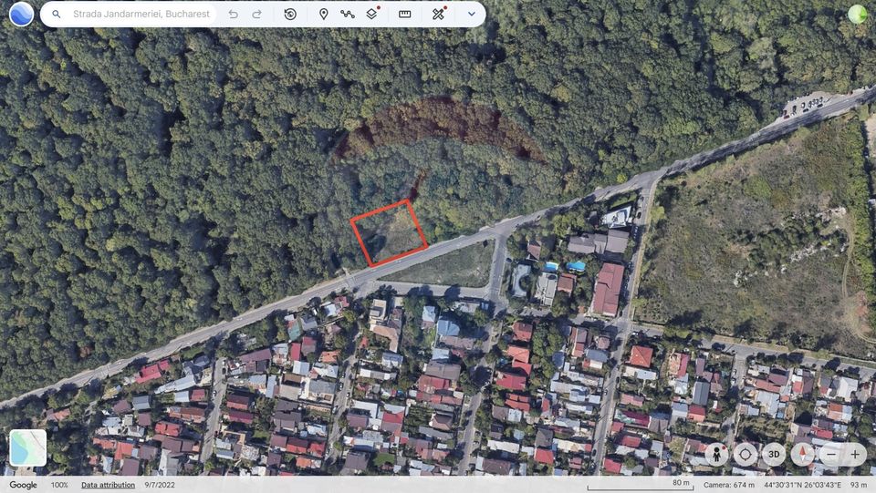 Teren de vanzare,  1,250mp Strada Jandarmerie, Baneasa