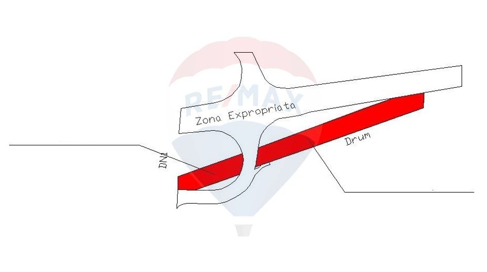Intravilan land 2.5 ha, opening 52 ml at DN1