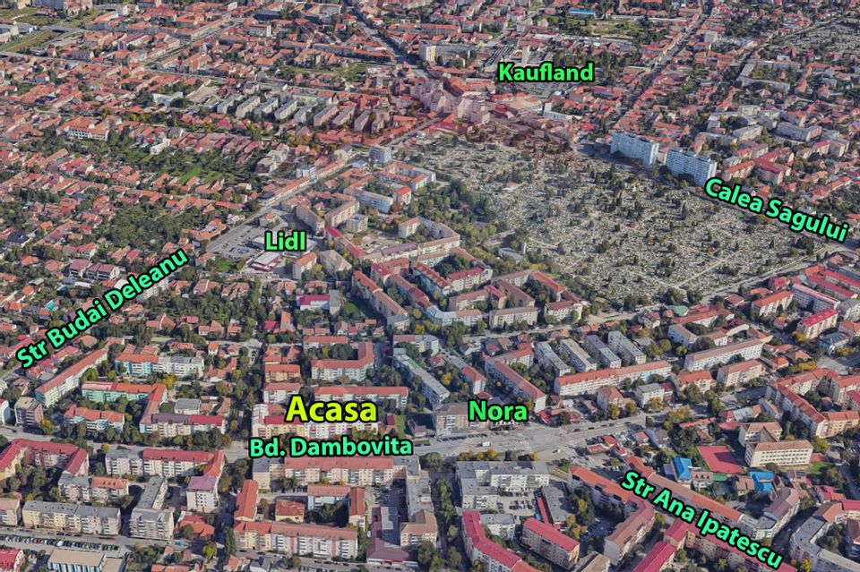 Apartament cu 3 camere de vânzare în zona Dambovita