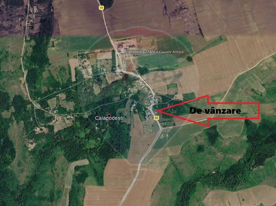 Teren intravilan cu constructie veche in Calapodesti Valu Morii Bacau