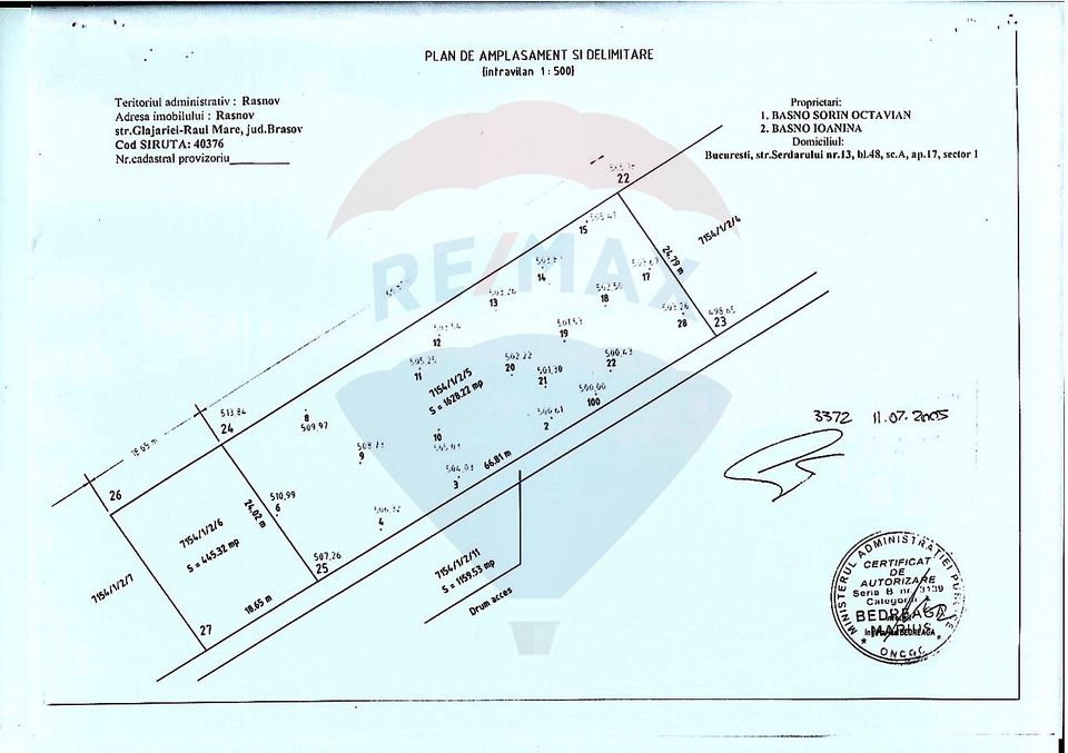 Commission 0! Rasnov land - Glajerie area, 1628sqm