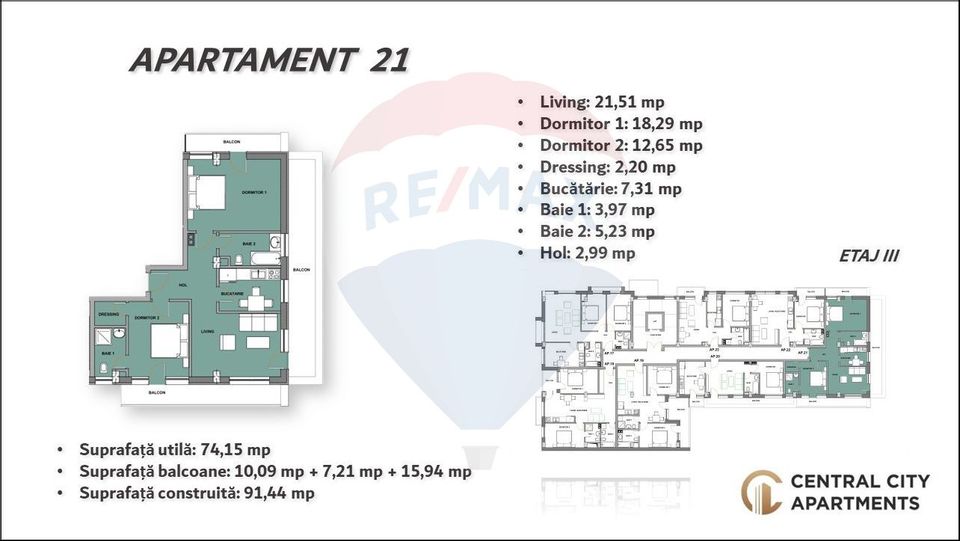 3 room Apartment for sale, Cantemir area