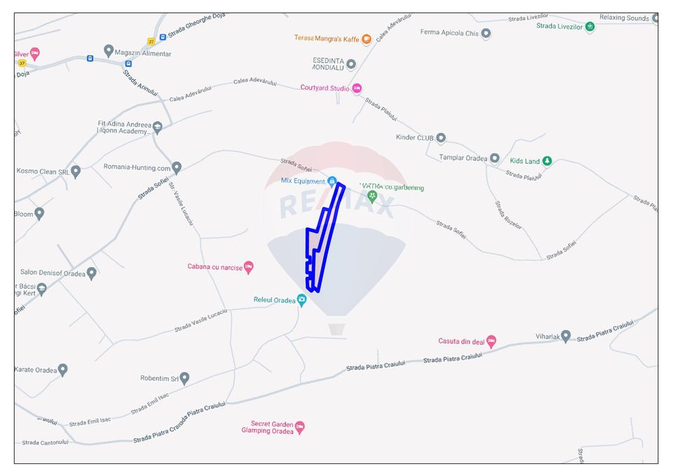 Teren de vânzare 16,630 mp Sofiei, zona Dealuri