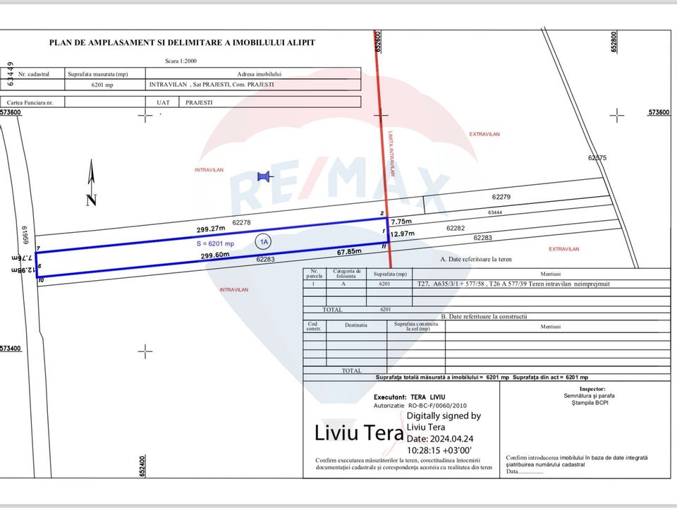 Land 6,201sqm Prajesti (Traian) / Strada Prieteniei