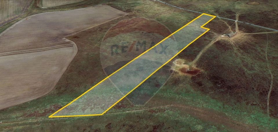 Teren agricol 5 ha, extravilan, 52 m deschidere la șosea