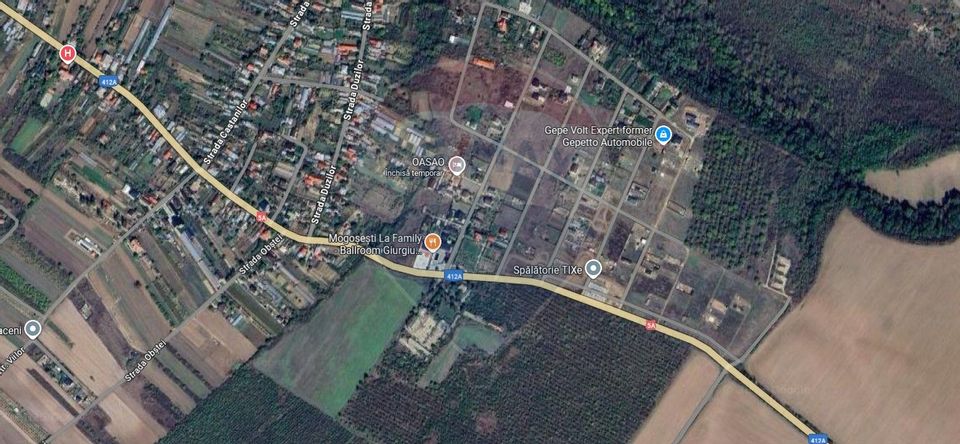 Land for sale 624sqm street utilities, Adunatii Copaceni, Giurgiu