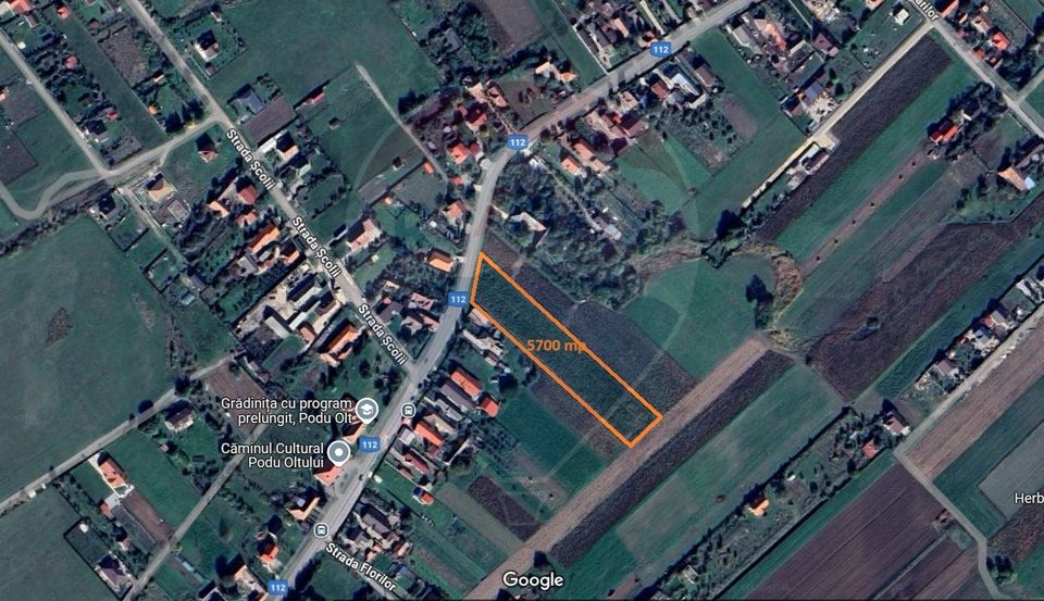 Comision 0 %! Teren intravilan, 5.700 mp, Podul Oltului!