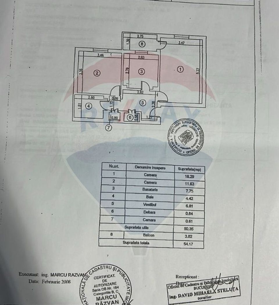 Vanzare apartament 2 camere, posibilitate centrala zona Raul Colentina