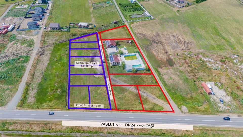 Land 4,000sqm Vaslui / Strada DN24