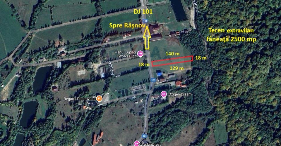 Land 2,500sqm Rasnov / DJ 101