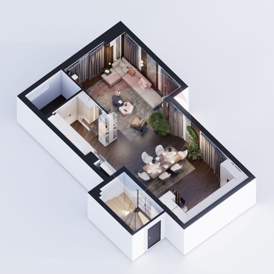 Apartament semifinisat, de Lux, zona semicentrală, 248mp SC, 154mp SU