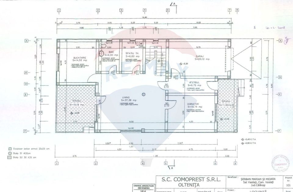 Casă P+1- Vasilați - 491 mp teren - posibiliate de extindere
