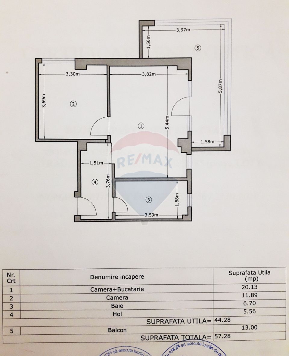 For rent apartment 2 rooms Militari West Gate