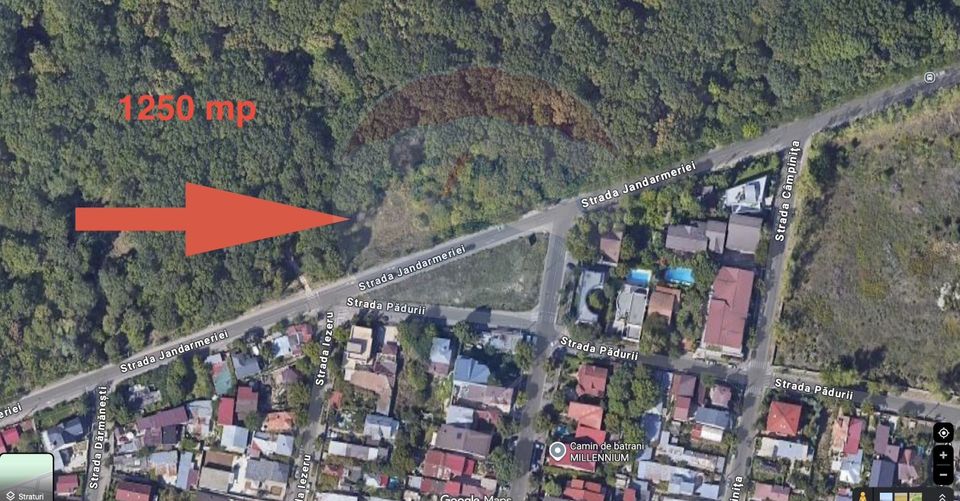 Teren de vanzare,  1,250mp Strada Jandarmerie, Baneasa