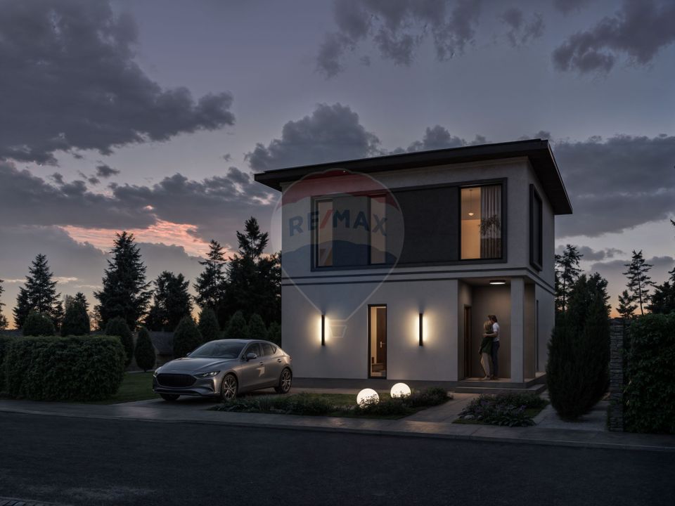 VILA ZEN - Casa individuala, noua, trei camere si teren de 430mp