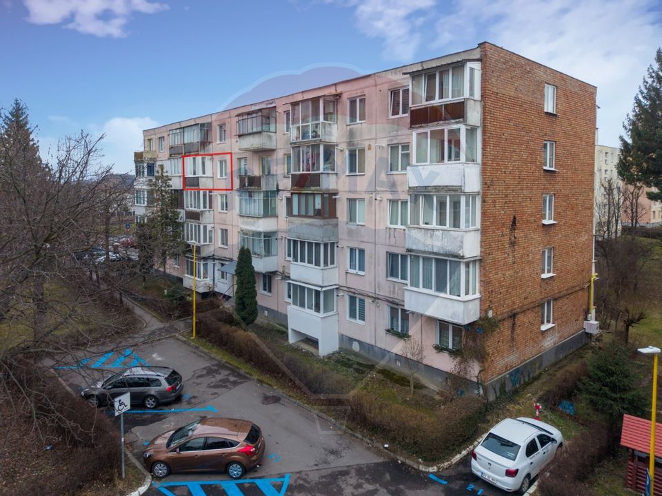 Garsonieră decomandată – Str. Marte, Brașov, 31,12 mp,  Etaj 3/4