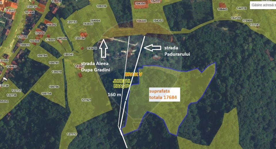 Teren Colinar Panoramic – 17.684 mp în Scheii Brașovului