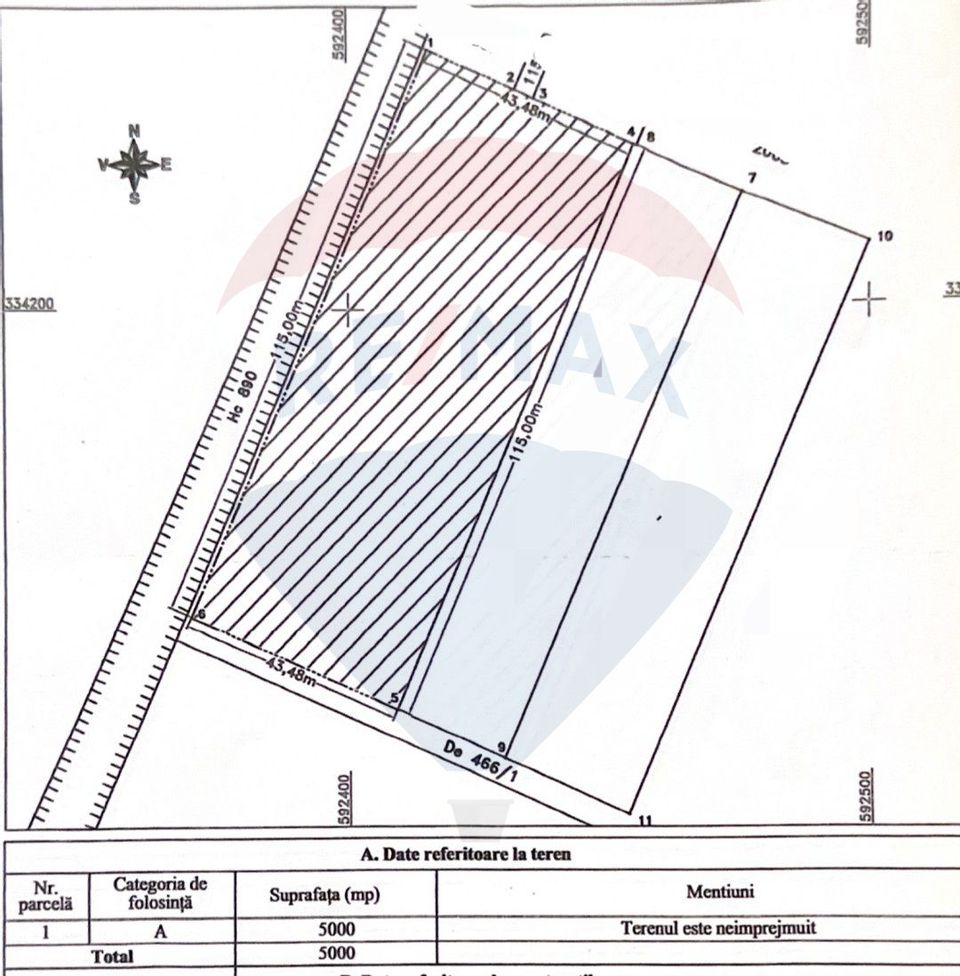 Teren intravilan 10,600mp Strada Matei milo Pipera